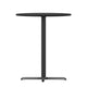 Black |#| 30inch Round Black Laminate Table Top with 22inch x 22inch Bar Height Table Base