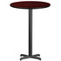 30'' Round Laminate Table Top with 22'' x 22'' Bar Height Table Base