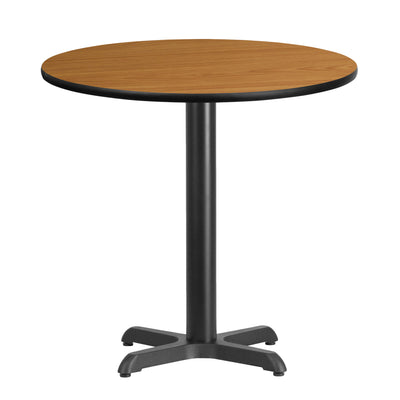 30'' Round Laminate Table Top with 22'' x 22'' Table Height Base