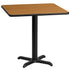 30'' Square Laminate Table Top with 22'' x 22'' Table Height Base