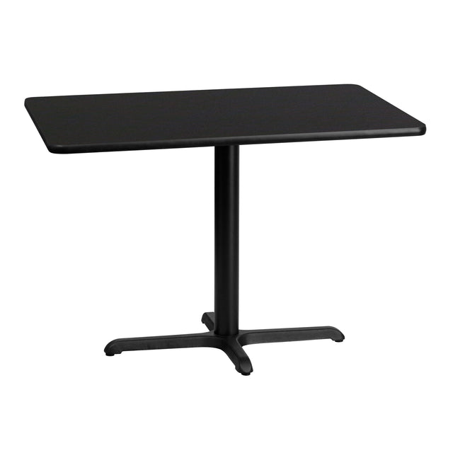 30'' x 42'' Rectangular Laminate Table Top with 23.5'' x 29.5'' Table Height Base - View 1