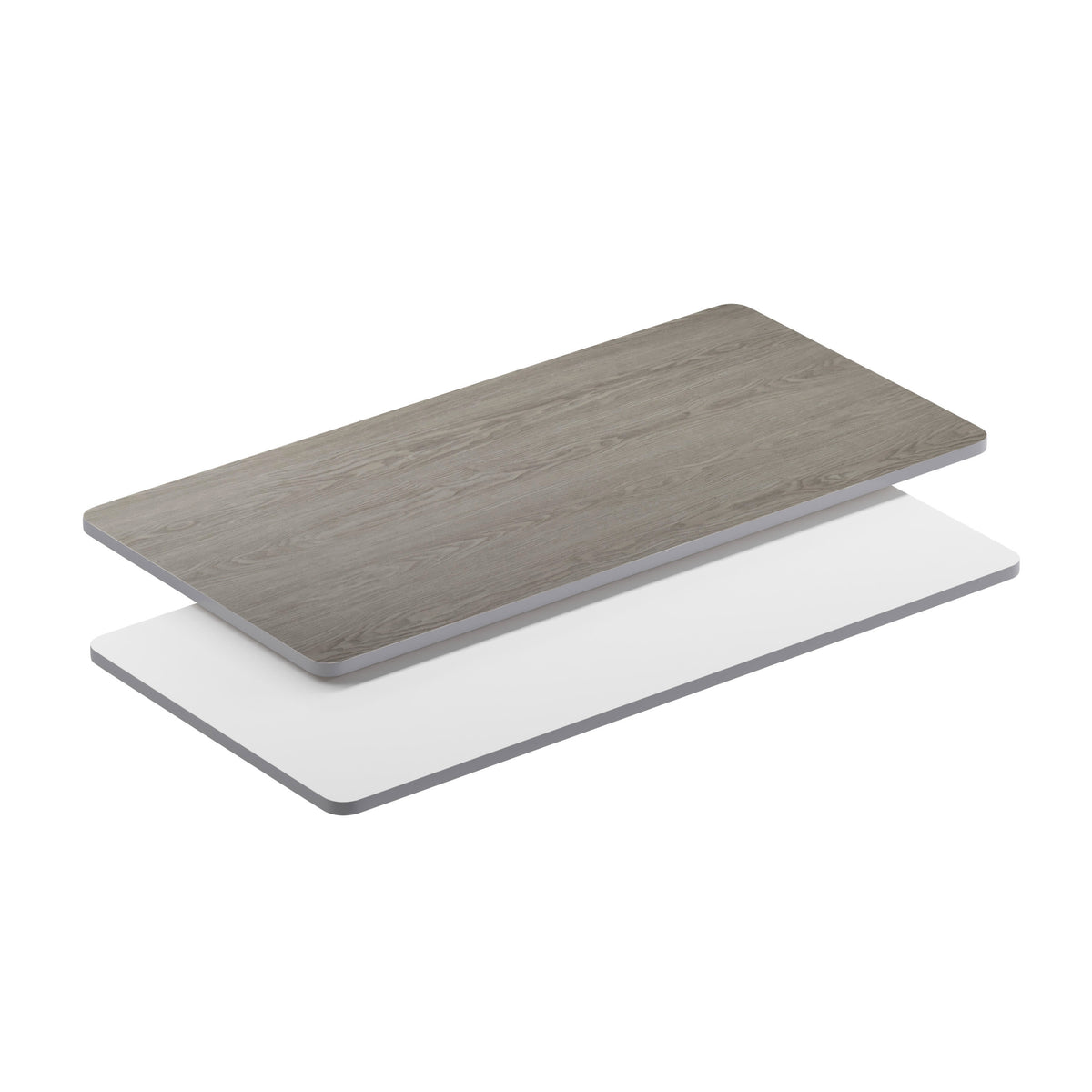 White/Gray |#| 30inch x 60inch Table Top with White or Gray Reversible Laminate Top