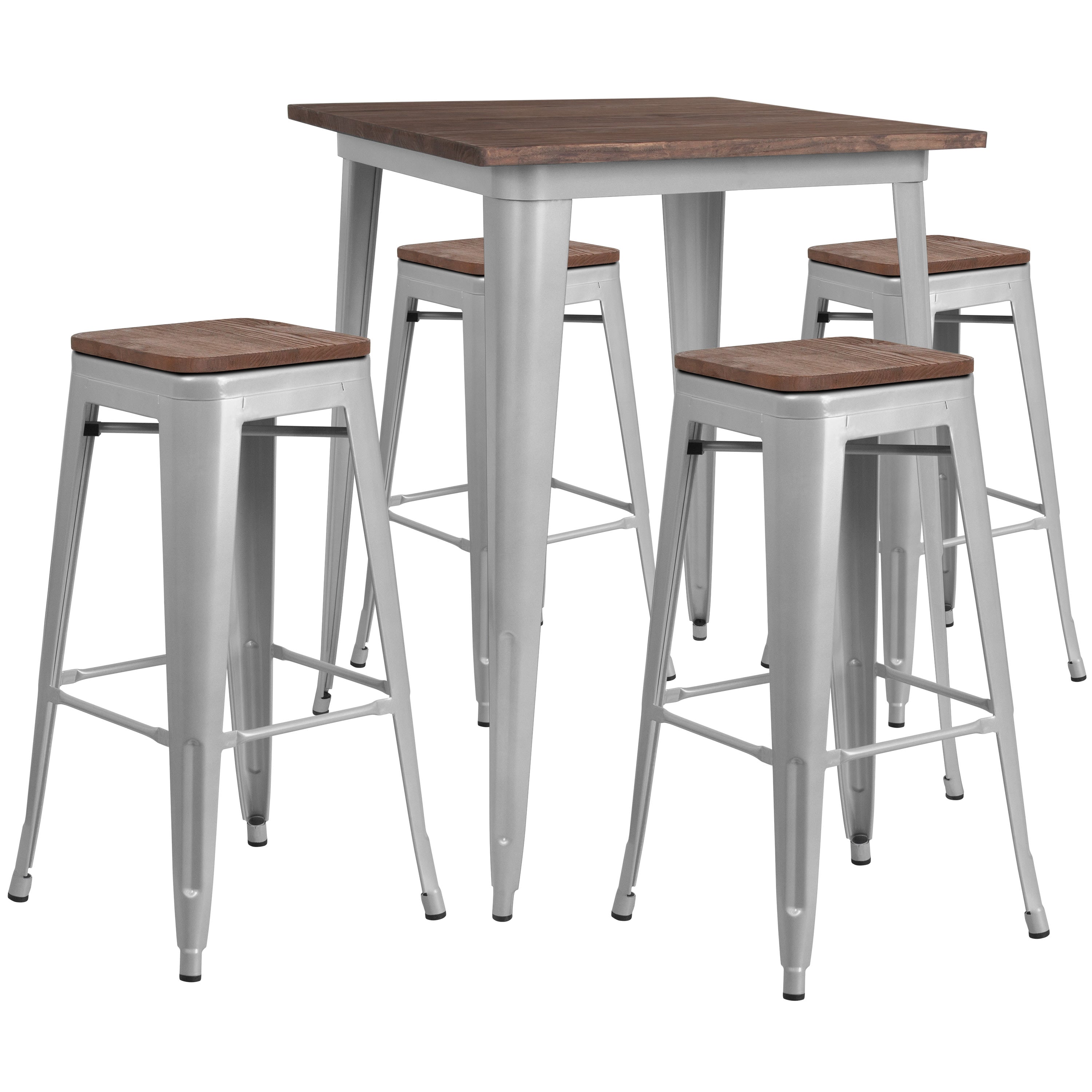 Square metal bar stools discount