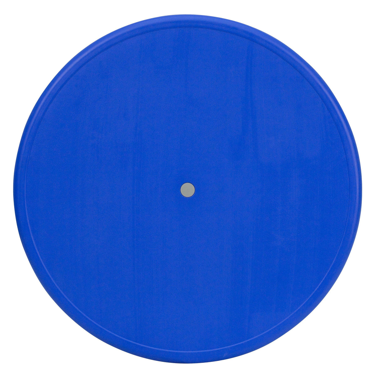 Blue |#| 33inch Round Blue Plastic Height Adjustable Activity Table