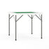 Granite White |#| 34.5" Square 4-Player Folding Card Game Table with Green Felt and Cup Holders