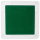 Granite White |#| 34.5" Square 4-Player Folding Card Game Table with Green Felt and Cup Holders