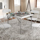 White/Gray |#| White 34.5" Square 4-Player Folding Card Table with Gray Felt and Cup Holders
