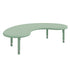 Sage |#| Commercial Half-Moon Adjustable Height Classroom Activity Table-Sage, 65x35