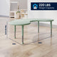 Sage |#| 5 PC Plastic Activity Table and 4 Chairs Set, 10.5" Seat Height-Sage