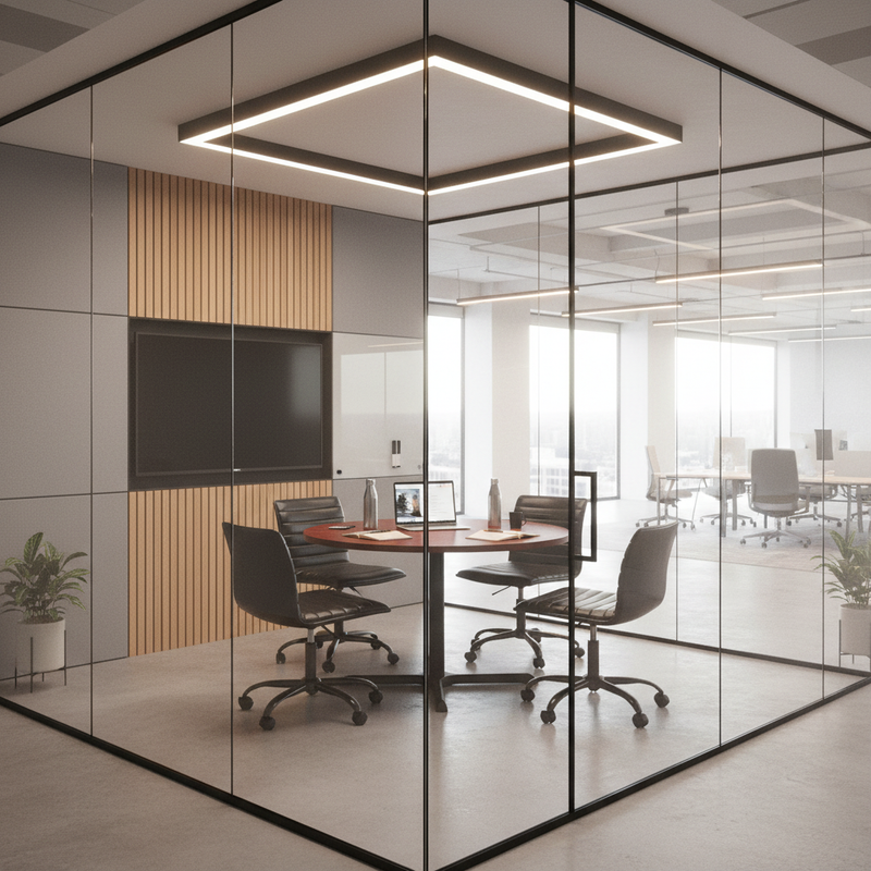Bizchair-36-round-conference-table-ribbed-armless-task-chair-huddle-room