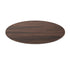 Dark Brown |#| Commercial 36" RD HPL Wrapped Scratch and Stain Resistant Tabletop-Faux Concrete