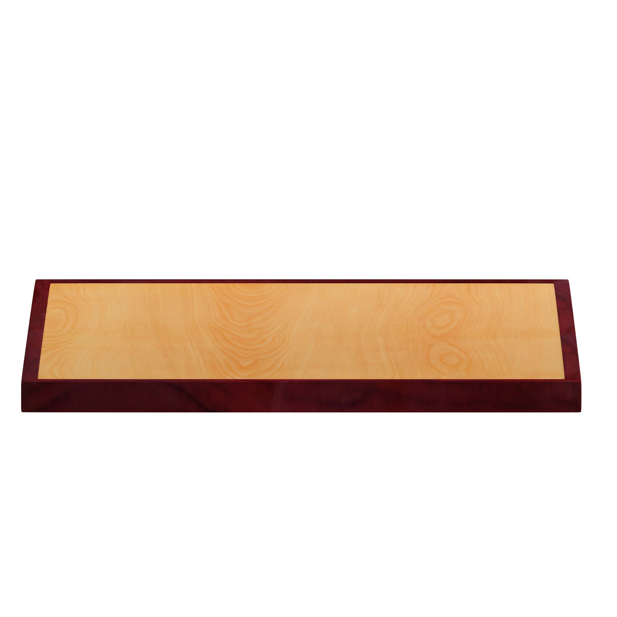 36inch Square 2-Tone Cherry & Mahogany Resin Table Top with 2inch Thick Drop-Lip