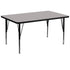 36''W x 72''L Rectangular HP Laminate Activity Table - Height Adjustable Short Legs