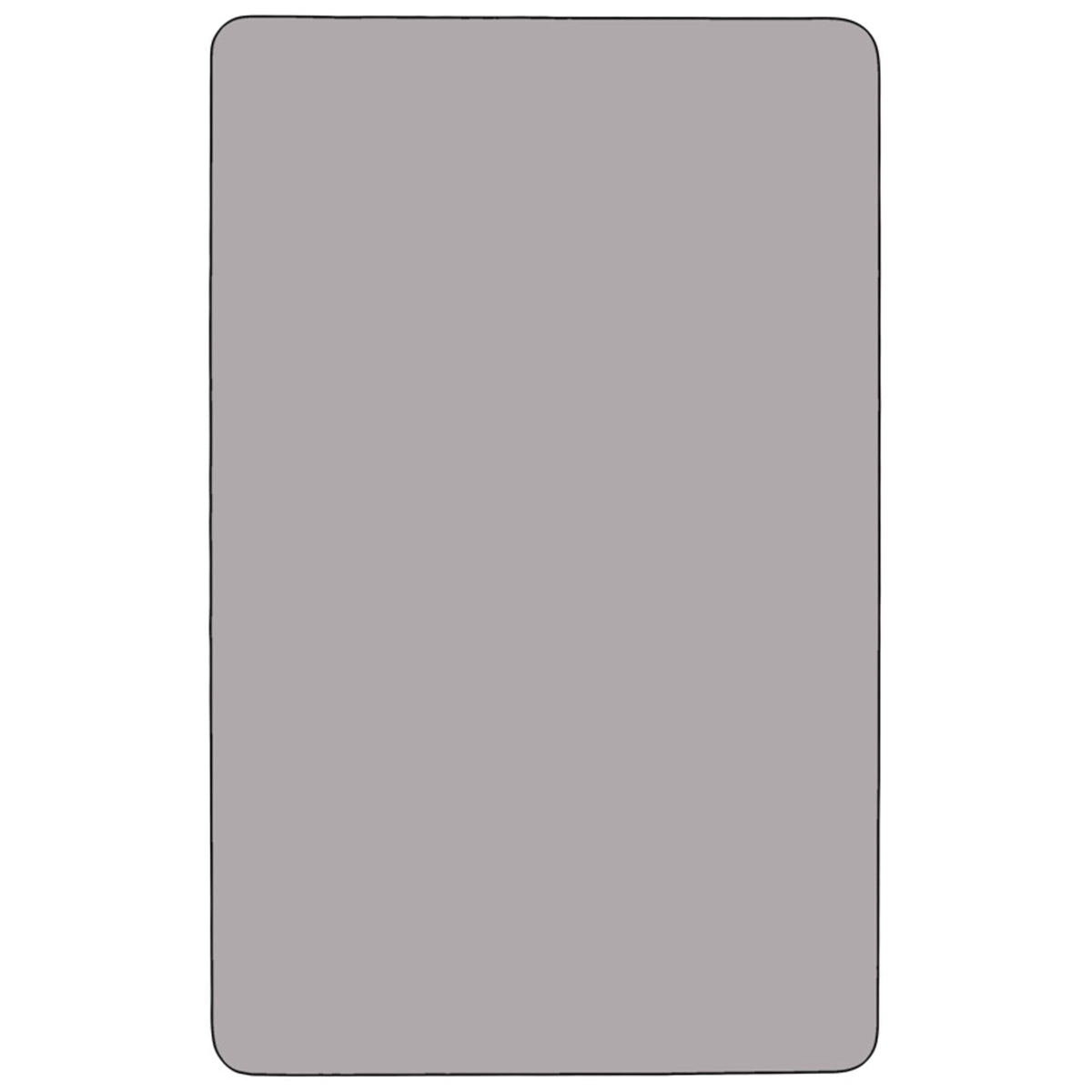 Gray |#| 36inchW x 72inchL Rectangular Grey Thermal Laminate Adjustable Activity Table