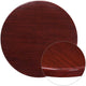 Mahogany |#| 36inch Round High-Gloss Mahogany Resin Table Top with 2inch Thick Drop-Lip