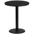 36'' Round Laminate Table Top with 24'' Round Bar Height Table Base