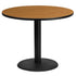 36'' Round Laminate Table Top with 24'' Round Table Height Base