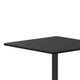 Black |#| 36inch Square Black Laminate Table Top with 30inch x 30inch Table Height Base