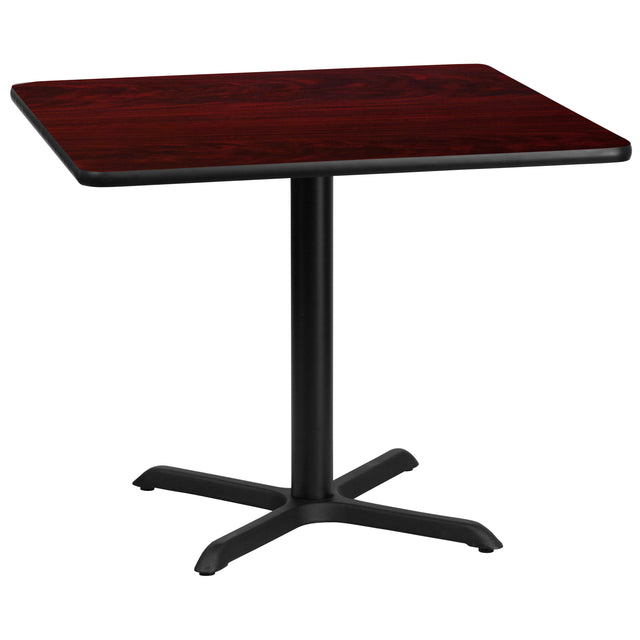 36'' Square Laminate Table Top with 30'' x 30'' Table Height Base - View 1