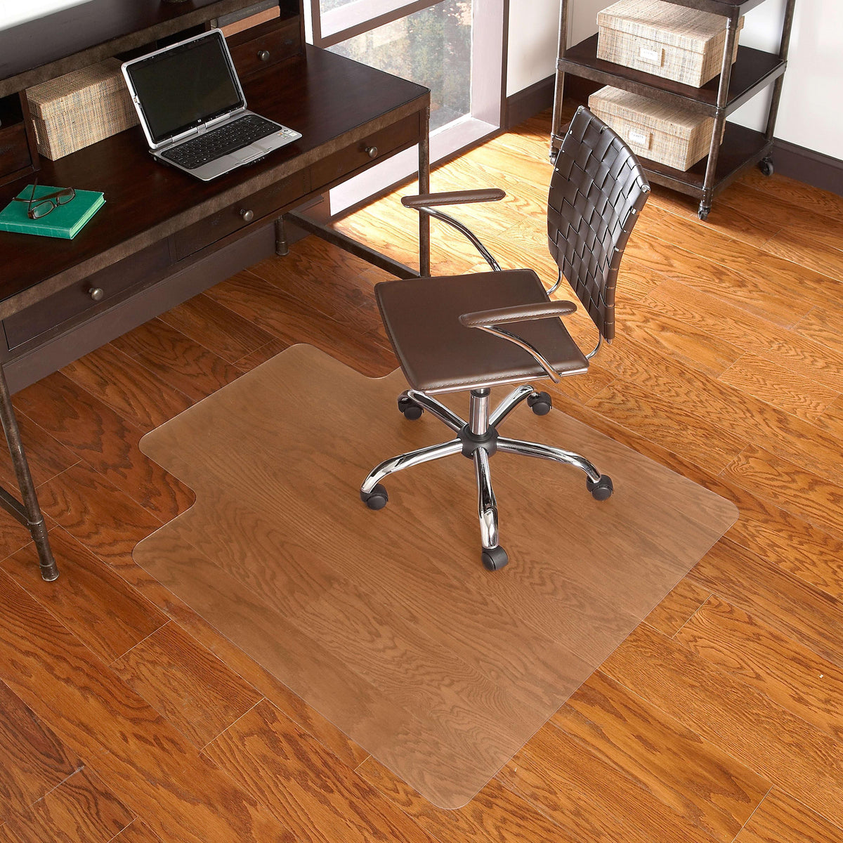 36inchx 48inch Hard Floor Chair Mat w/ Lip-Scuff Resistant Top & Patterned Underside