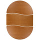 Oak |#| 3 Piece Mobile 86inch Oval Wave Flexible Oak Adjustable Activity Table Set