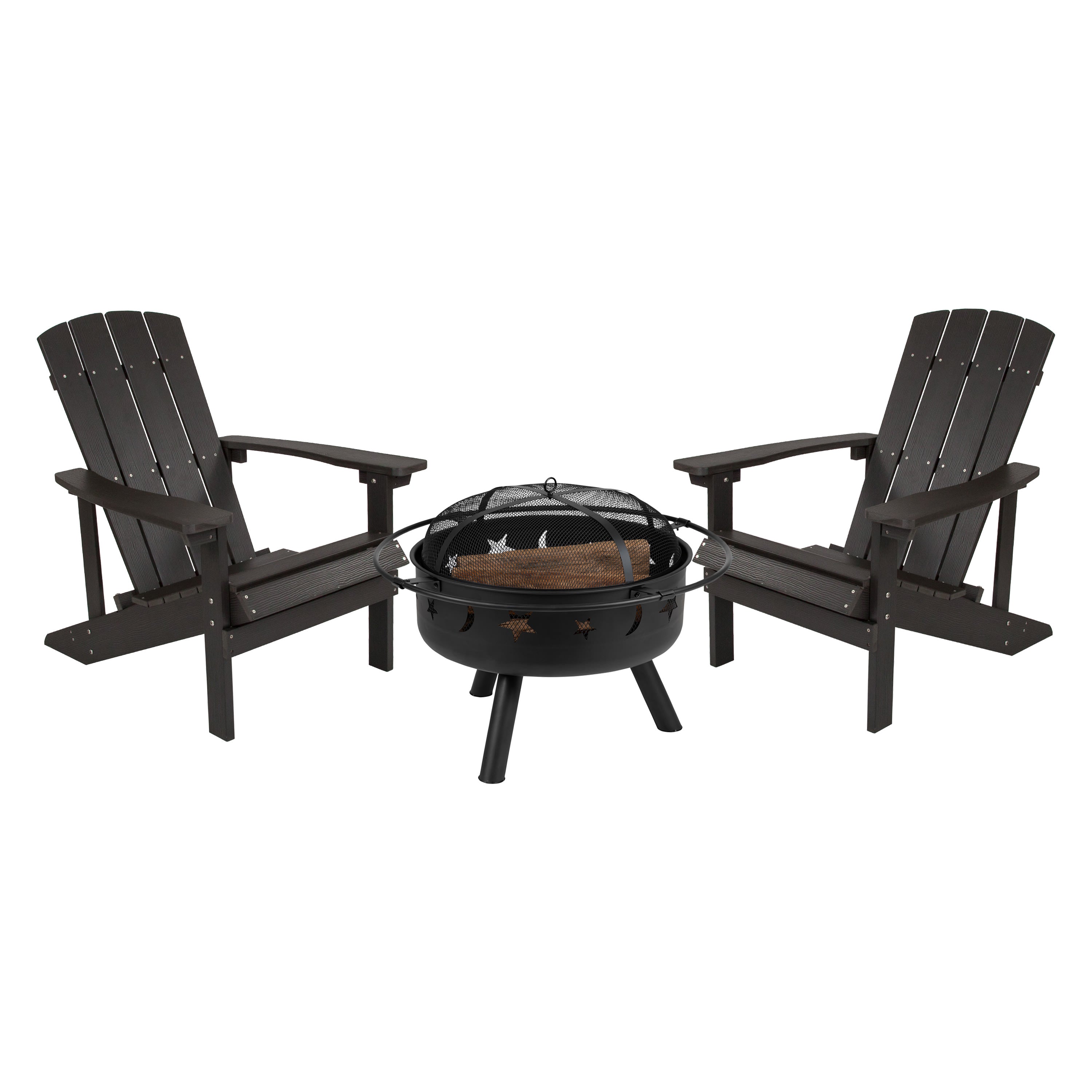 Adirondack chairs and deals fire pit set
