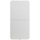 4-Foot Height Adjustable Bi-Fold White Plastic Folding Table w/ Handle