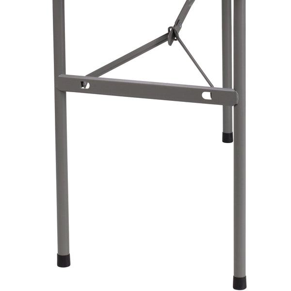 4-Foot Granite White Plastic Folding Table - Banquet / Event Folding Table