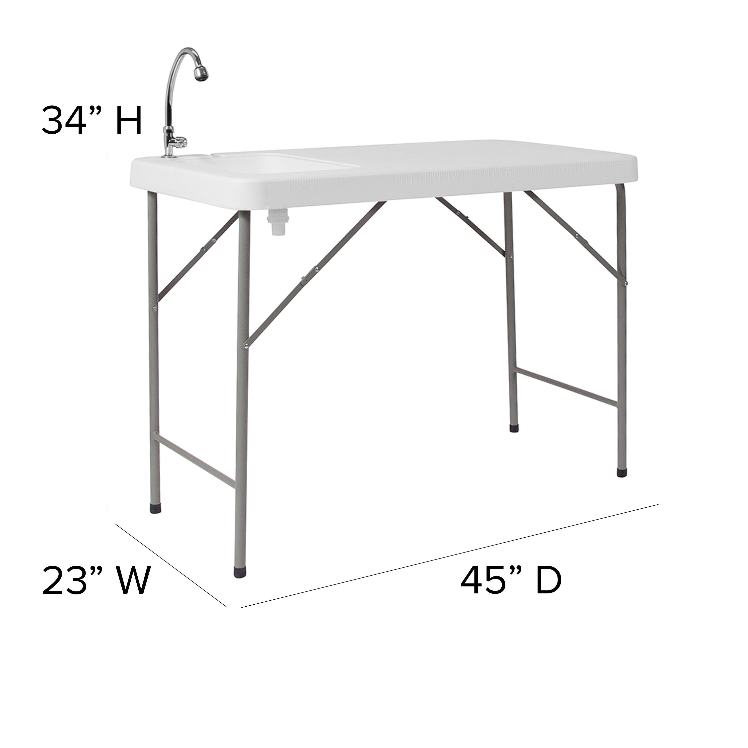 23x45 Plastic Table Sink DAD PYZ 116 BizChair