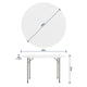 Granite White |#| 4-Foot Round Granite White Plastic Folding Table - Banquet / Event Folding Table