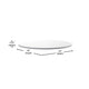 White/Gray |#| 42inch Round Table Top with White or Gray Reversible Laminate Top