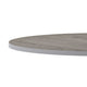 White/Gray |#| 42inch Round Table Top with White or Gray Reversible Laminate Top