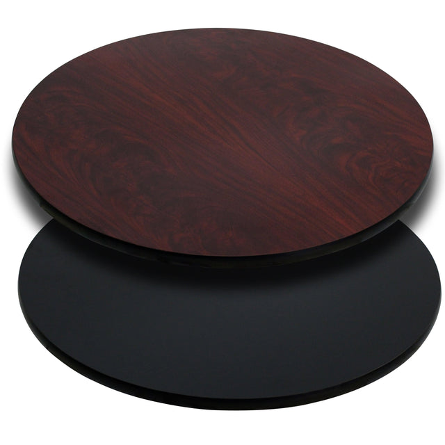 42" Round Table Top with Reversible Laminate Top - View 1