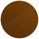 Oak |#| 42inch Round Oak HP Laminate Activity Table - Height Adjustable Short Legs