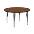 42'' Round HP Laminate Activity Table - Height Adjustable Short Legs