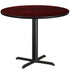 42'' Round Laminate Table Top with 33'' x 33'' Table Height Base