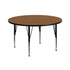 42'' Round Thermal Laminate Activity Table - Height Adjustable Short Legs