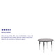 Gray |#| 42inch Round Grey Thermal Laminate Activity Table - Standard Height Adjustable Legs