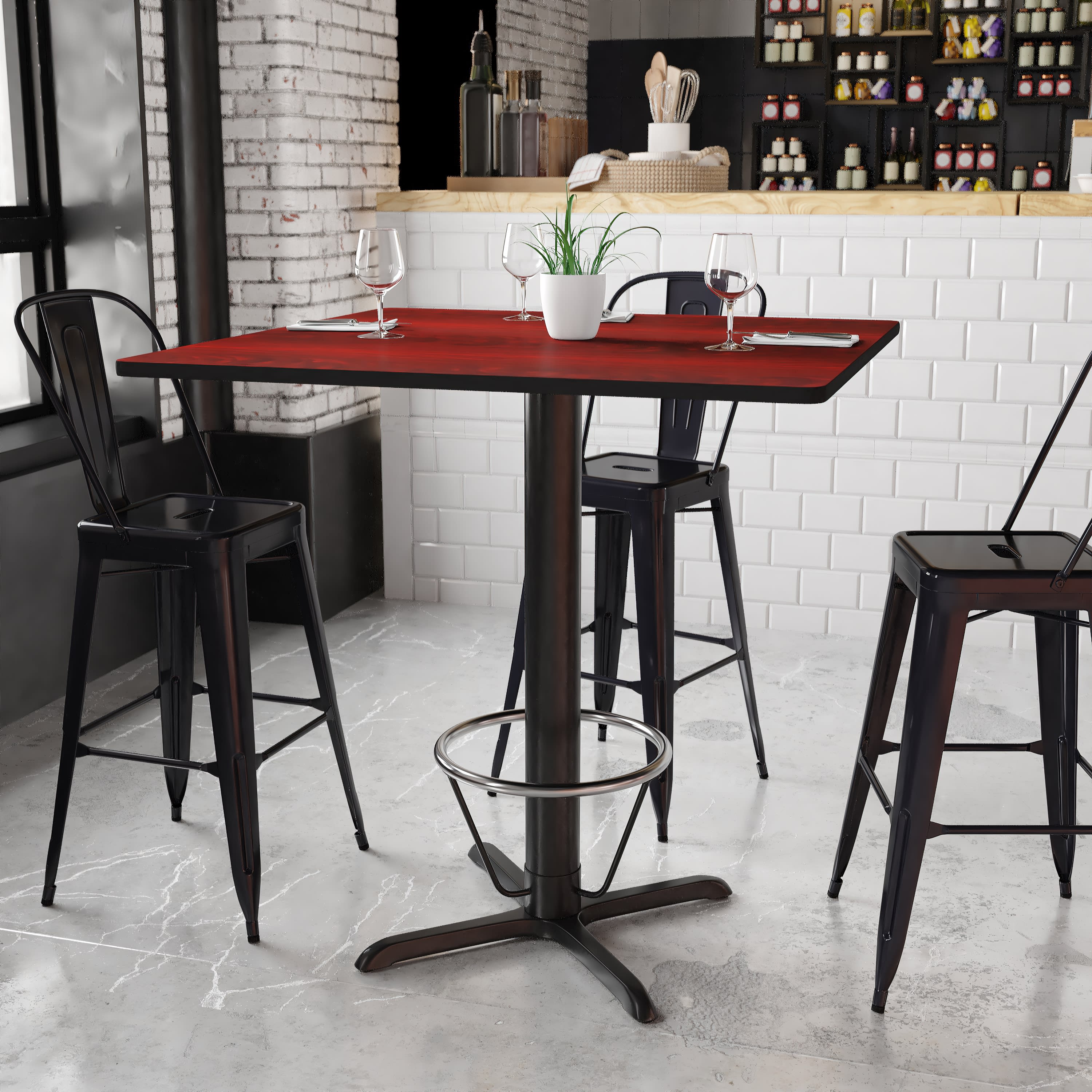 42 inch high square table top