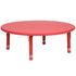 45" Round Plastic Height Adjustable Activity Table