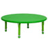 45" Round Plastic Height Adjustable Activity Table