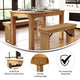 Light Natural |#| 46inch x 30inch Rectangular Light Natural Solid Pine Farm Dining Table