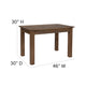 Antique Rustic |#| 46inch x 30inch Rectangular Antique Rustic Solid Pine Farm Dining Table