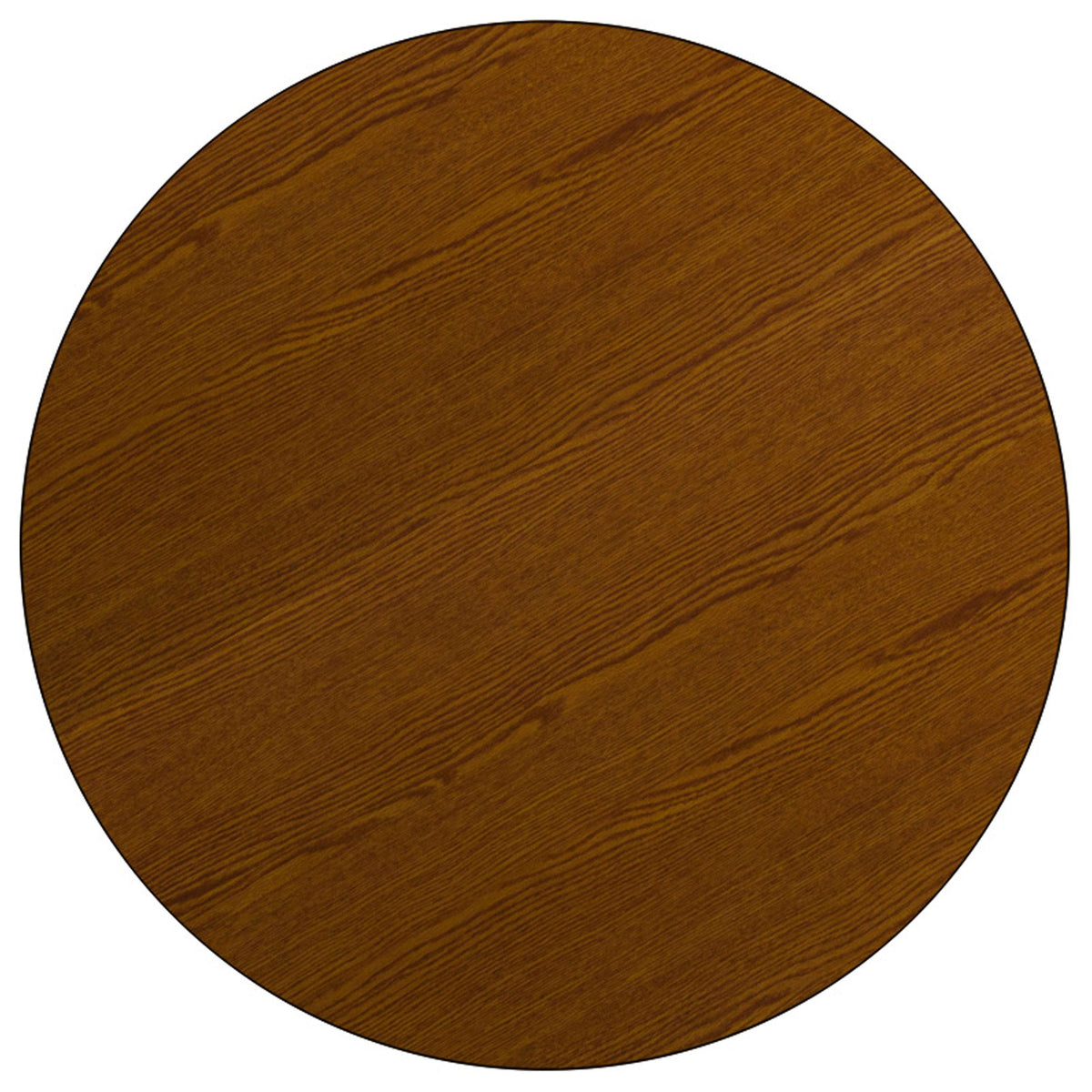 Oak |#| 48inch Round Oak HP Laminate Activity Table - Height Adjustable Short Legs