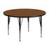 48'' Round HP Laminate Activity Table - Height Adjustable Short Legs