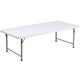 Granite White |#| 4.93-Foot Kid's Granite White Plastic Folding Activity Table - Play Table