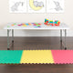 Granite White |#| 4.93-Foot Kid's Granite White Plastic Folding Activity Table - Play Table