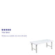 Granite White |#| 4.93-Foot Kid's Granite White Plastic Folding Activity Table - Play Table