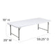 Granite White |#| 4.93-Foot Kid's Granite White Plastic Folding Activity Table - Play Table