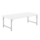 Granite White |#| 4.93-Foot Kid's Granite White Plastic Folding Activity Table - Play Table